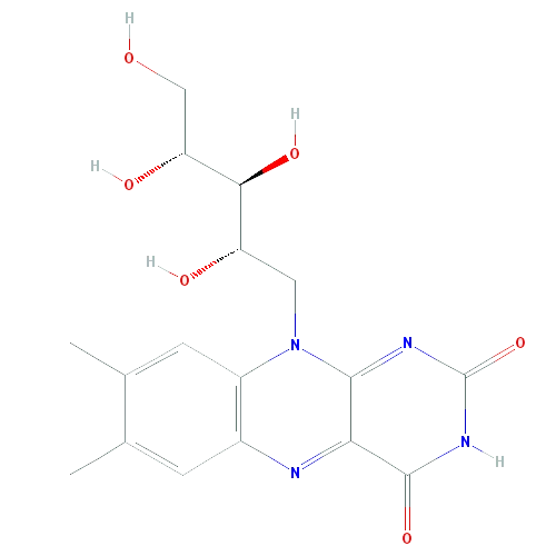 B2 Vitamini Moleküler Yapısı